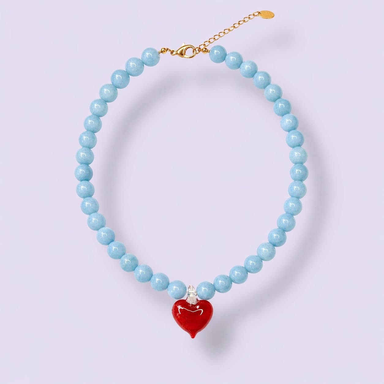 Collar Corazón Azul
