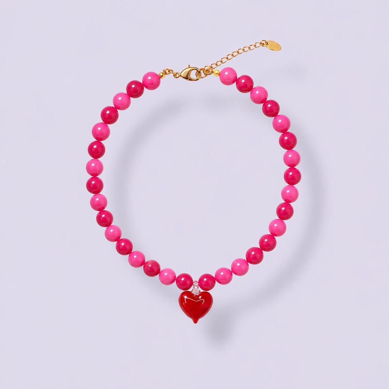 Collar Corazón Rosa